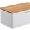 Metal bread box kitchen storage container 1 piece 7