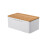 Metal bread box kitchen storage container 1 piece 3