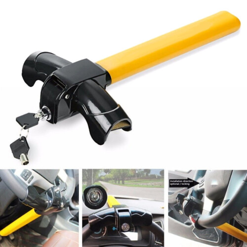 Washranp T-Shape Steering Wheel Lock Heavy Duty Universal