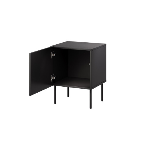 Bedside table 2 pcs. SIENA 44.5x40x59 black matt 1
