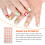 Worallymy kids artificial nail tips set 15 pieces 4