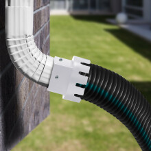 Washranp downspout adaptor plastic 1 piece