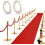 Red Carpet Runner 80gsm with Tape 2.6 x 30 Ft 1
