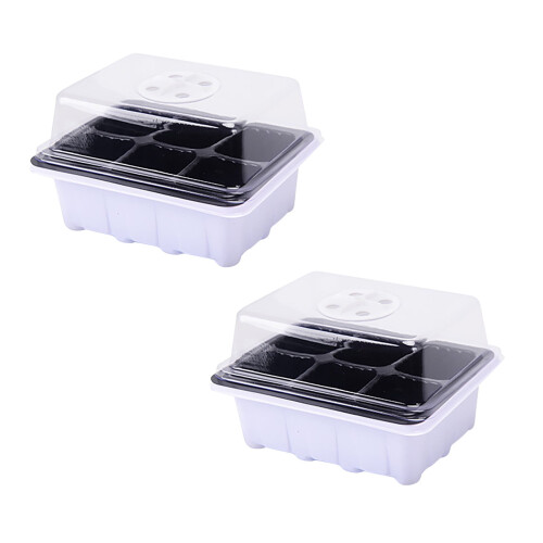 Wamans seedling tray with lid and ventilation 1 pack