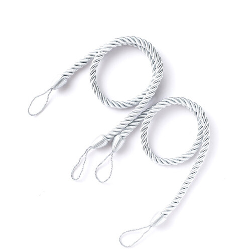 Worallymy polyester curtain holdback set 2 pieces grey 1