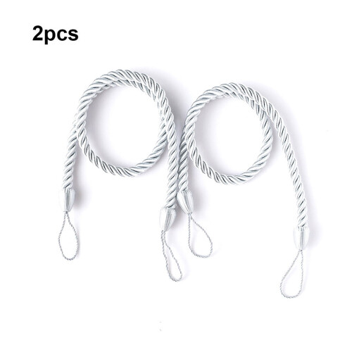 Worallymy polyester curtain holdback set 2 pieces grey 2