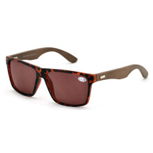 Men's Bamboo Sunglasses with Full Lens +2.75 Reading 145mm