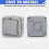 Interruptor exterior resistente a la intemperie - 20A - IP66 - Interruptor universal impermeable con interruptor independiente e indica 4