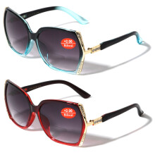 Women's bifocal reading sunglasses UV400 +1.00 2 pairs