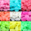 Fluorescent aquarium pebbles glow stones 100 pcs 8