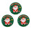 Washranp cartoon Christmas compact mirror set 3 pcs 1