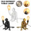 Modern Monkey Desk Lamp Resin Gold 1 Piece 5