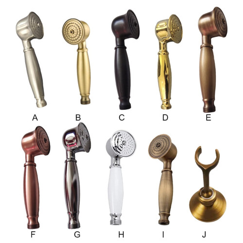 Retro handheld shower head with bracket, high pressure 2