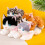White cat stuffed animal soft realistic 14.96 inch 7