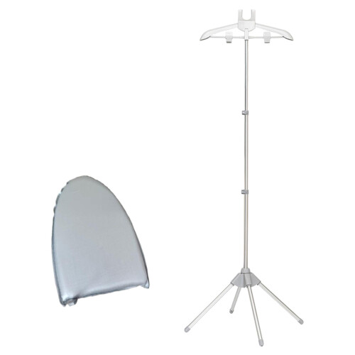 Handheld Clothes Steamer Hanger Gray Detachable Folding 1