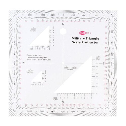 Military MGRS Coordinate Protractor Map Scale