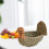 Chick-shaped rattan basket handmade 1 piece 2