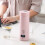 Electric Hot Water Kettle with Tea Filter Milk Pink 2