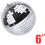 6-inch disco mirror ball silver hanging party decoration 2