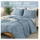 Grayish Blue Tufted Comforter Set Queen 3-Piece 8