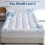 Mattress Topper Quilted Cooling Soft Fill 18 Inch Deep 4