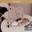 Double Layer Makeup Bag Off-White Leather 1pc 4
