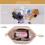 Double Layer Makeup Bag Off-White Leather 1pc 6