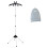 Handheld Clothes Steamer Hanger Black Detachable Folding 4