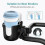 TITOUMI stroller cup holder with phone mount, black, 6