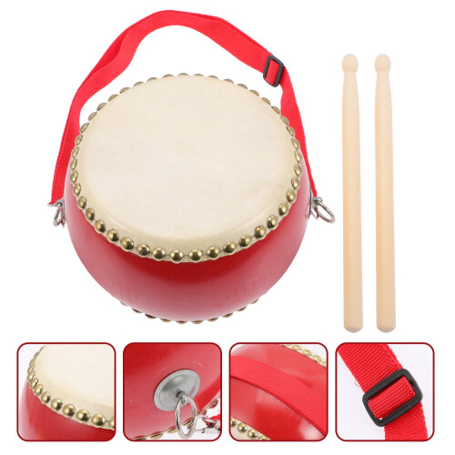 Cowhide Children's Education Drum Toy Set 2