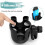 TITOUMI stroller cup holder with phone mount, black, 8