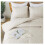 Queen Comforter Set Beige Boho Tufted 3-Piece 4