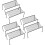 Kitchen Shelf Black Mini Storage Rack 6 Pack 1