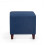 British-style cube footstool ottoman blue 16x16x16 inch 4