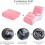 Inflatable Lounge Chair with Handrails Pink 3
