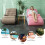 Inflatable Lounge Chair with Handrails Pink 5