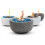 Tabletop Fire Pit Indoor Outdoor Black Fire Bowl 2