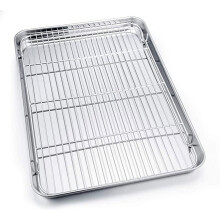 Tutuviw baking sheet with cooling rack set stainless steel