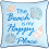 Beach-themed embroidered square accent pillow 1