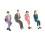 G Scale Model Train Passengers Seated Standing 25pcs 6