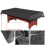 Pool Table Cover Heavy Duty 7 ft Black 6
