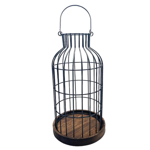 Cage Candle Lantern Farmhouse Pillar Holder 1 Pack 1