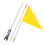 Bike Safety Flag Yellow Triangular 1 Pack 7