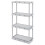 TiaGOC Knect-A-Shelf Fixed-Height 4-Tier Gray Storage Unit 1
