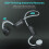 Wireless bone conduction headphones sport open earbuds with 8