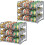 Stackable Can Organizer Brown 2 Pack Holds 36 Cans 1