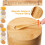 Bamboo Salt and Pepper Box with Built-in Spoon, 7