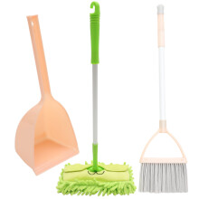 Children's broom and dustpan set 3 pieces