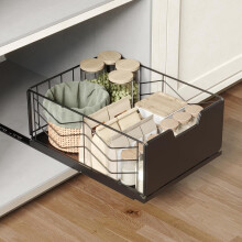 Pull Out Cabinet Organizer Metal Slide Out Drawer 11.8 x