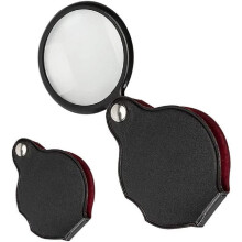Pocket Magnifier 10x Foldable with Rotating Case 2pcs